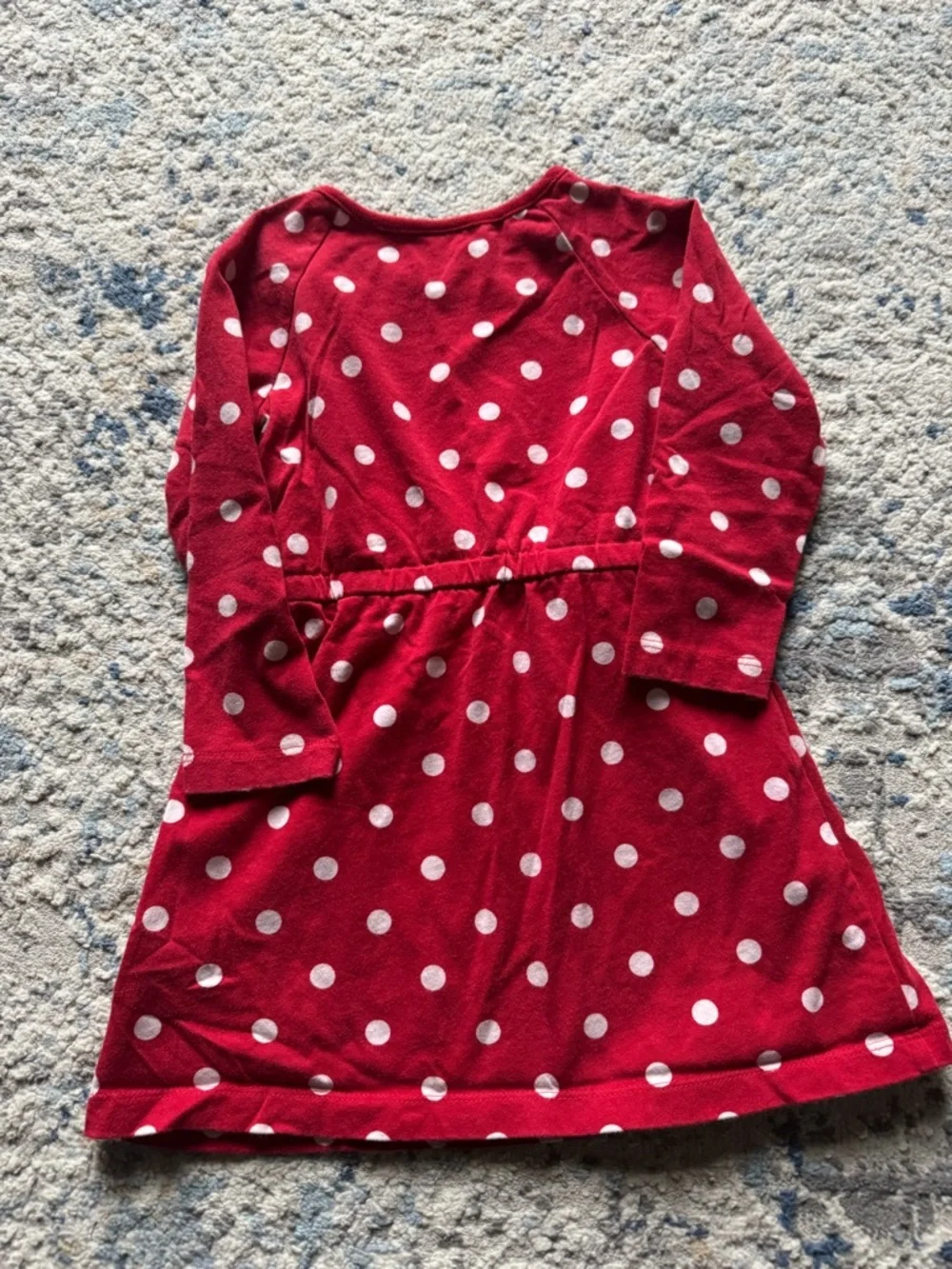 Hanna Andersson Red Polka Dot Play Swing Dress 3T EUC 100% Cotton